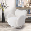 Teddy Velvet Single Swivel Cuddle Chair Accent Armchair Padded Seat Leisure Sofa