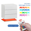 Multi-type Modern High Gloss Bedside Table Storage Drawer Nightstand Cabinet LED