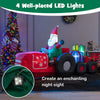 270CM Long Inflatables Holiday Decoration Outdoor Santa LED Lights