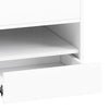 Round Lift Top Coffee Table with RGB LED, Storage, for Living Room, White