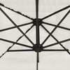Garden Parasol with Steel White 248x248x248 S2L4