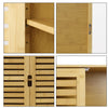 Bathroom Wall Cabinet Cupboard Kitchen Toilet Storage Unit w/ Double Door