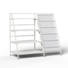 Bookshelf Bookcase with 9 Storage Compartme for Children's Reading Room White
