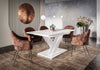 Extendable Table 140-180x80cm Kitchen White Gloss FAST FREE POSTAGE