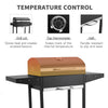 Charcoal Barbecue Grill with Shelves&Wheels Portable Outdoor Camping BBQ Trolley
