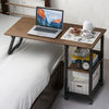 Adjustable Height 2 in 1 Mobile Foldable Sofa Bed Side Table Overbed Laptop Desk