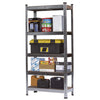 Metal Garage Shelving Rack Unit 5 Tier Heavy Duty Storage Shelf Silver UK