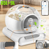 Automatic Cat Litter Box 65L+9L Self Cleaning Litter Tray Smart App Control WIFI