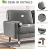 Modern Vesgantti 2 3 Seater Sofa 176cm with 2 Bolster Pillows & Wooden Legs New