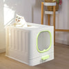 Large Self-Cleaning Hooded Cat Litter Box Enclosed Kitten Toilet Box Potty Tray
