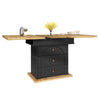 Extendable Dining Table with Hidden Storage Space Telescopic Table Kitchen Table
