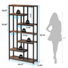Tribesigns 79 Inch Extra Tall Bookshelf, 7-Tier Vintage Bookcase