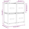 Storage Cabinet with 4 Fabric Baskets 63x30x71 C6I3