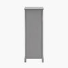 Grey Wooden Tall Boy 1 Drawer 4 Baskets Tall Unit Living Room Storage Unit