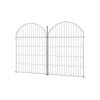 10x Rustproof Coated Metal Garden Fence Panel Pet Dog Barrier Lawn Border Edging