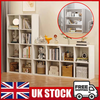 3 Tier Wooden Bookcase Display Shelving Storage Shelves Storage Units Stand Rack