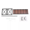 Wall Mounted Wine Rack Gin Shelf Rack Bottle 5 Glass Holder Home Bar 1 Layer