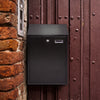 Large Lockable Mailbox Wall Mounted Post Box with Key & Name Tag