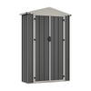 Small Garden Shed Metal Storage Box Outdoor Tool House Apex Roof Lockable 2 Door