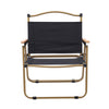 Black Folding Camping Chair Steel Frame Lightweight Portable Outdoor Picnic BBQ