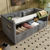 Daybed Upholstered Bed 3ft Single Sofa Bed with Storage, Velvet Grey 90 x 190 cm