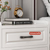 Bedroom Nightstand Compact Bedside Stand Table 2/3 Drawers Storage Cabinet White
