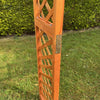 Wooden Garden Arch Pergola Feature Archway Natural with Square Top (Tan) Trellis