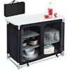 Portable Camping Kitchen Table Picnic Folding Cupboard Party Outdoor Garden BBQ