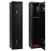 Gun Cabinet Storage 6 Shotgun Heavy Duty Steel Safe Rifke Key Locks Home Black