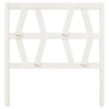 Bed Headboard White 96x4x100 Solid Wood Pine J7E7