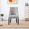 Velvet Pull Door Knocker Studded Dining Kitchen Accent Chairs Luxury Windsor