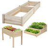 Wooden Garden Planters Flower Plant Pot Window Box Raised Bed Basket Multi Shape