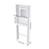 Slim Over The Toilet Storage Cabinet Wooden Bathroom Toilet Organizer Shelf Unit