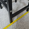 3 PCS Modern Breakfast Bar Dining Table and 2 Stools Set Metal Frame