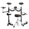 Glarry Electric Drum Set 150 Sounds 15 Drum kits with Headphone Sticks Stool