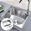 Undermount/Inset Kitchen Sink w/ Drainer Fittings Single/Double Bowl Campervan