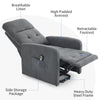 Electric Riser Lift Recliner Chair Fabric Armchair For Elder Standing Aid