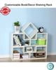 Bookcase Cabinet Shelving Stand Storage Display Bookshelf Living Room Modern
