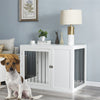 Furniture Style Dog Crate, Puppy Cage End Table, Pet Kennel House with Doors