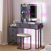 RGB Dressing Table with Wireless Charging Station, 7 Dynamic & 7 Static Dimmable