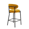 Dusk Mia Mustard Matte Velvet Set of 2 Barstools RRP £399