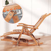 BambooWood Deck Rocking Chair Patio Garden Outdoor Sun Lounger Reclining Day Bed
