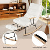 Nursery Rocking Chair w/ 5-level Adjustable Backrest-White