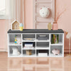 Shoe Bench 10-Cube Storage Bench Cabinet Cube Organizer Rack Cabinet w/Shelves