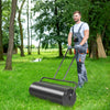 63L Steel Garden Lawn Roller Water Sand Filled Outdoor Grass Roller w/Drain Plug