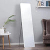 Silver White Rectangular Full Length Standing Mirror Metal Frame for Home Decor