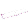 Wall Shelf Dark Grey 200x50x4 Treated Solid Wood Oak E3N7