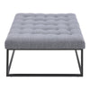 Grey Upholstered Coffee Table Sofa Side Side Chair Square Seat Footstool Stool