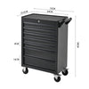 7 Drawers Tool Box Chest Roller Cabinet Lockable Tool Storage Roll Cab Trolley