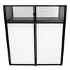 DJ Disco Booth Stand Mixer Shelf Foldable Portable Screen Black & White Lycra
